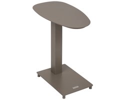 Ovale bijzettafel voor in de tuin van aluminium VENUZIA