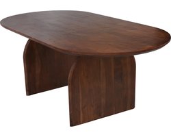Ovale Eettafel Sky - Walnoot Acaciahout - 200cm x 105cm x 76cm