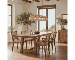 Ovale jute hanglamp Mano -100x32cm- 4Shine