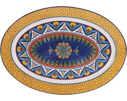 Ovale keramische schaal 40 cm - magnetron- en vaatwasmachinebestendig