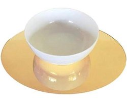 Ovale Placemats - Tafelonderleggers Set - Eettafel Beschermen - Onbreekbaar Acryl - 6 Stuks - Goud Spiegel