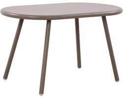 Ovale Salontafel Binnen en Buiten - Weerbestendig Tuinmeubel met Metalen Poten