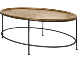 Ovale salontafels | brass | ovaal | x 50 x 45(h) cm