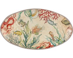 Ovale schaal 100% melamine 52x30 cm in geschenkdoos