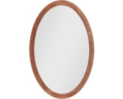 Ovale spiegel in houten lijst RUNO, 40 x 60 cm