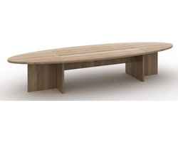 Ovale vergadertafel Chief 420x138cm in Robson Eiken