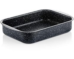 Ovenschaal Braadslede 30 cm - Zwart Marmer - Vaatwasbestendig