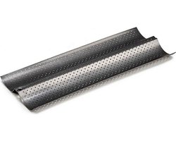 Ovenschaal Brood 16 x 2,5 x 38 cm Metaal Donker grijs Koolstofstaal (38 x 16 x 2,5 cm)