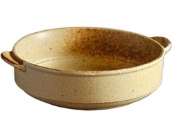 Ovenschaal Keramiek - Diepe schotel - Maaltijden Bereiden - Dubbele oren ontwerp - 500 ml inhoud - Multicolor