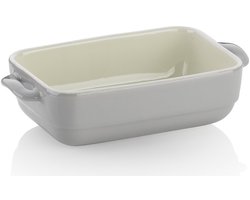 Ovenschaal, Keramiek, Grijs, 22.5 x 12.5 x 6 cm - Kela | Malin