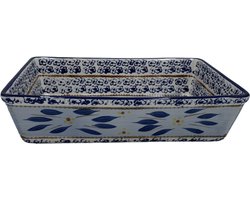 Ovenschaal keramisch Rechthoek Old World BLue 29 x 20 cm 2 liter Maat L | Lavandoux