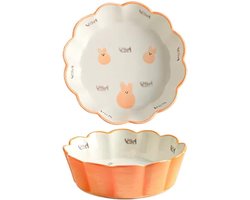 Ovenschaal Keramische ovenschaal Oven Speciaal keukengerei Bakschalen Groentenschotel Thuis Kaas bakken Rijstkom Kleine ovenschaal Ronde lasagneschaal Lasagne Pannen (Color : B, Size : 001)