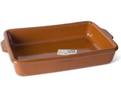 Ovenschaal - Pamplona - 2,5 liter - terracotta - tapas serveerschaal - 28,5 x 18 x 5,5 cm
