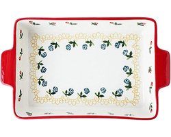 Ovenschaal Porselein - Geglazuurde Bakvorm - Oven Gebruik - Vaatwasserbestendig - 7 Inch - Wit