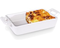 Ovenschaal Porselein Wit 20x10x4 cm, 300 ml - Ovenschotel - Braadslede - Braadpan