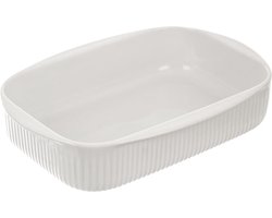 Ovenschaal Porselein Wit 24x17x5 cm, 1 l - Ovenschotel - Braadslede - Braadpan