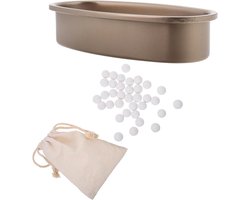 Ovenschaal Steen - Baksteen Bakvorm - Knapperig Bakken - Gelijkmatige Warmte - 17.50X12.80CM - Beige