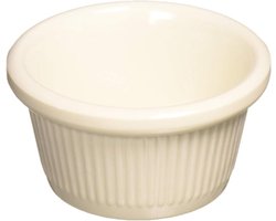 Ovenschaaltjes - Ramekins - Porties Serveren - Met Deksel - 7 x 7 x 3.8 cm - Beige