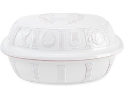 Ovenschotel Keramiek 5 Liter voor Stoof- en Braadgerechten Wit