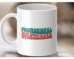 overdenker mok, grappige mok, sarcastische mok, cadeau idee, leuke mok, werk mok, retro mok, cadeau voor haar, cadeau voor hem, koffie mok, thee mok, quirky cadeau, humor mok
