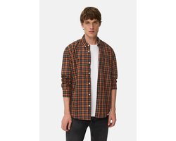 overhemd Camel Active oranje bruin katoen