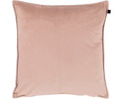 Overseas Middlestitch Kussen - 60 x 60 cm– Velours – Rose Dust