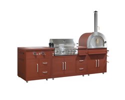 Oviala - Buitenkeuken met 3 stenen kookelementen - Memphis