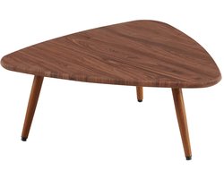 Oviala - Driehoekige salontafel in donker MDF-hout - Cleone