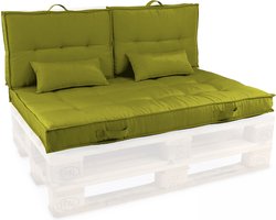 Oviala - Groene gestoffeerde kussens voor pallets - Cuzco