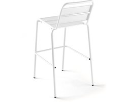 Oviala - Hoge barkruk van wit metaal - Palavas