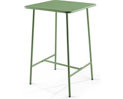 Oviala - Hoge vierkante tuinbar in cactusgroen staal - Palavas