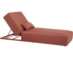 Oviala - Ligstoel met terracotta ligkussen met 5 standen - Havana