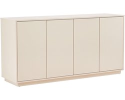 Oviala - Moderne rechthoekige buffetkast met 4 deuren L 160 cm ecru - Ruben