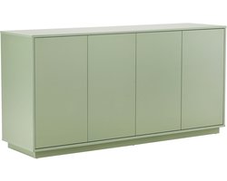 Oviala - Moderne rechthoekige buffetkast met 4 deuren L 160 cm groen - Ruben