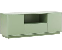 Oviala - Moderne rechthoekige tv-meubel L140 cm groen - Ruben