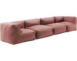 Oviala - Modulaire bank met 2 fauteuils en 2 terracotta hoeken - Mixi