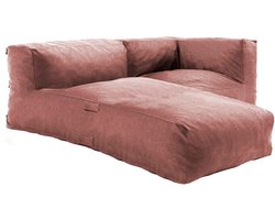 Oviala - Modulaire tuinmeubelen met 1 hoekfauteuil en 1 terracotta chaise longue - Mixi