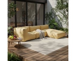 Oviala - Modulaire tuinset 3 zitplaatsen lichtgeel - Mixi