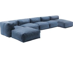 Oviala - Modulaire tuinset 6 zitplaatsen blauw pacific - Mixi