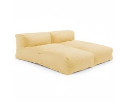 Oviala - Modulaire tuinset met 2 ligstoelen, lichtgeel - Mixi