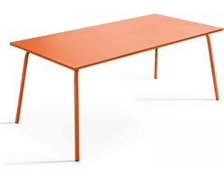 Oviala - Rechthoekige oranje tuintafel - Palavas