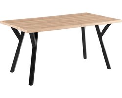 Oviala - Rechthoekige uitschuifbare eettafel van MDF-hout - Beatrix