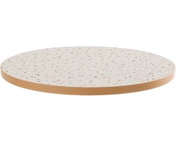 Oviala - Rond melamine tafelblad 60 cm terrazzo - Rivoli