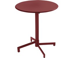 Oviala - Ronde bistro-tuintafel met paars opklapbaar blad - Palavas