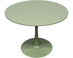 Oviala - Ronde eettafel voor 4 personen, 100 cm diameter, groen - Fancy