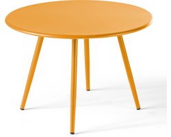 Oviala - Ronde gele tuin salontafel van 50 cm - Palavas