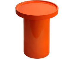 Oviala - Ronde salontafel 40 cm in oranje gelakt MDF - Sigma