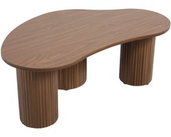 Oviala - Salontafel in MDF met bruin melamine decor - Maeve