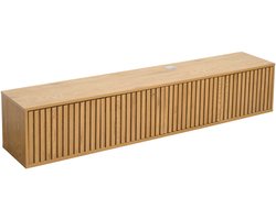 Oviala - Scandinavische 160 cm wand-tv-kast in licht hout - Ivy