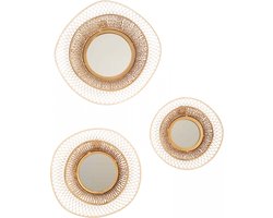 Oviala - Set van 3 spiegels in organische vorm, 31 cm
